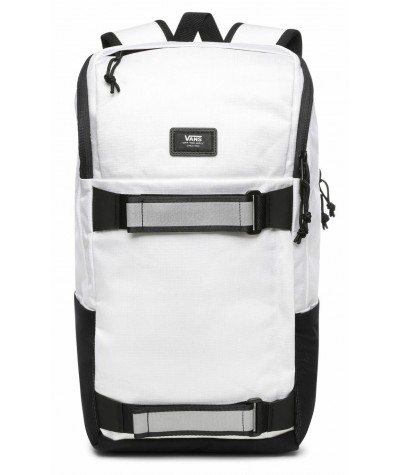 Plecak VANS OBSTACLE SKATEPACK WHITE duży na laptopa i deskorolkę BIAŁY