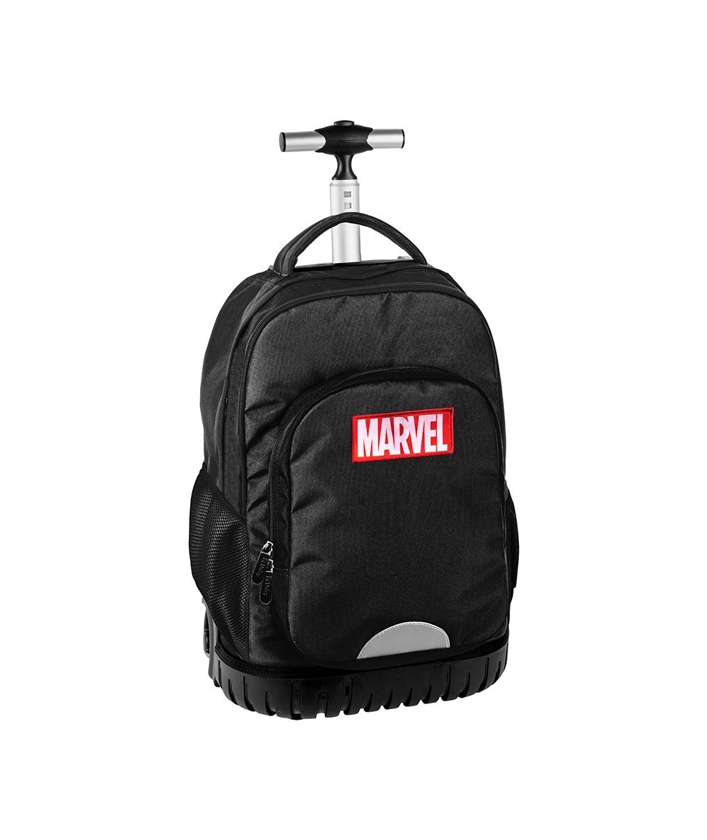 Plecak na kółkach czarny z napisem Marvel Paso chłopięcy BeUniq