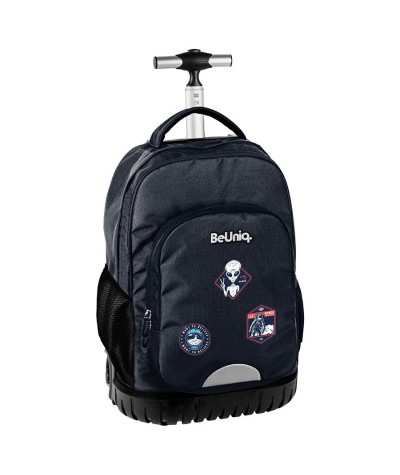 Plecak na kółkach astronauta Paso Ufo granatowy chłopięcy BeUniq