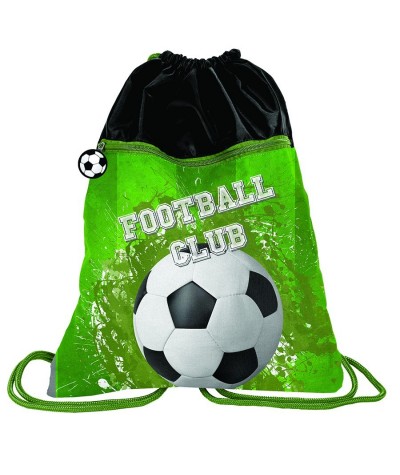 Worek na buty piłkarski Paso zielony z siateczką Football