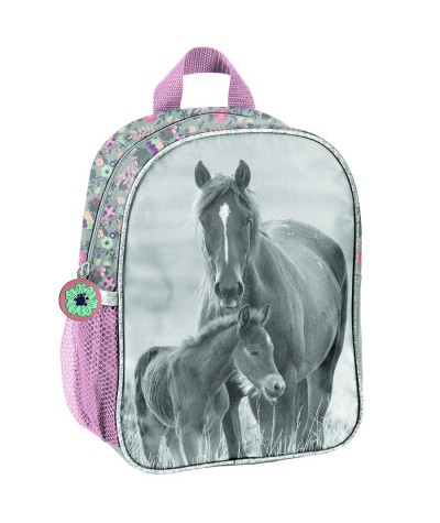 Mały plecak przedszkolny Paso Horses pastelowy z koniem