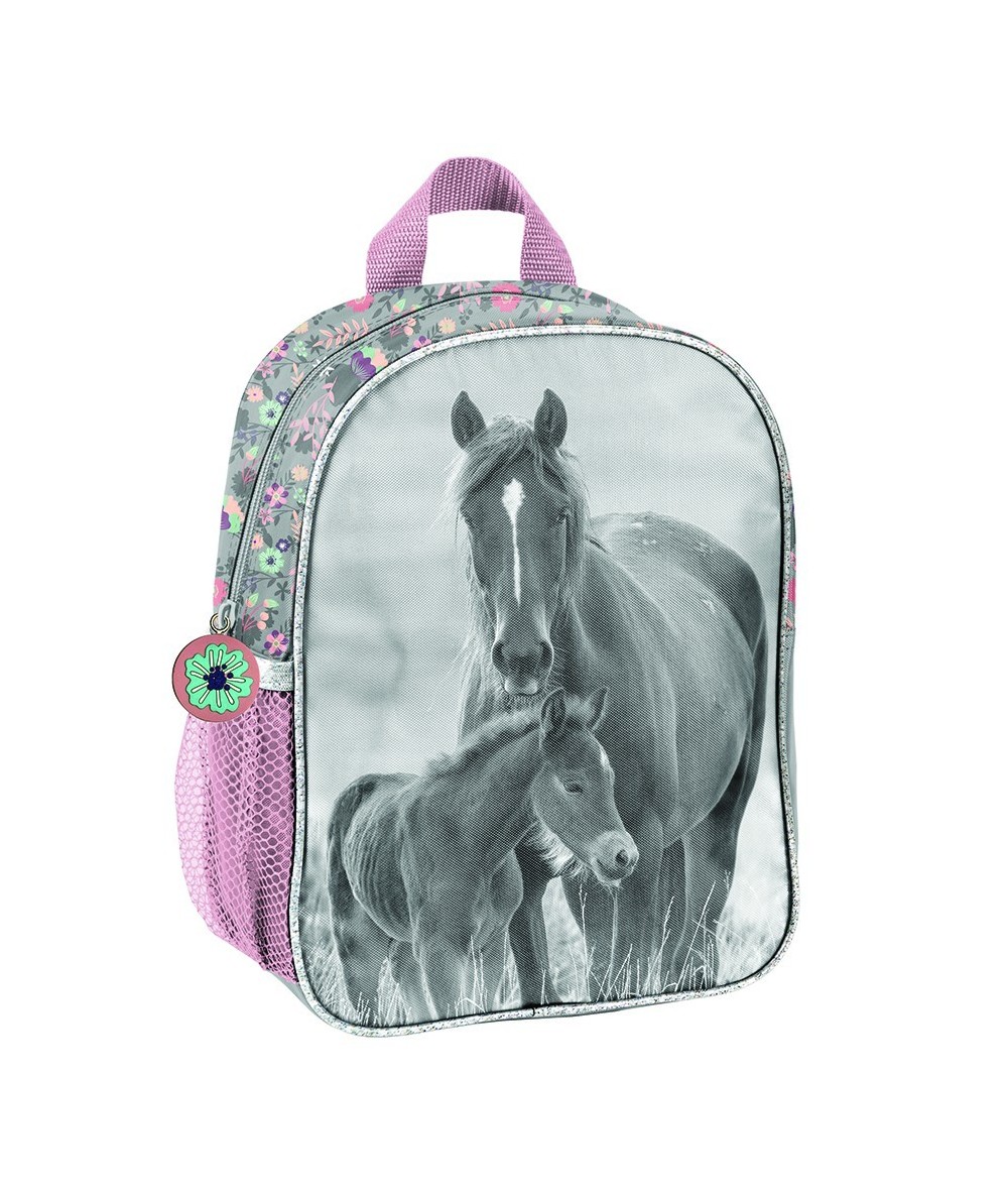 Mały plecak przedszkolny Paso Horses pastelowy z koniem