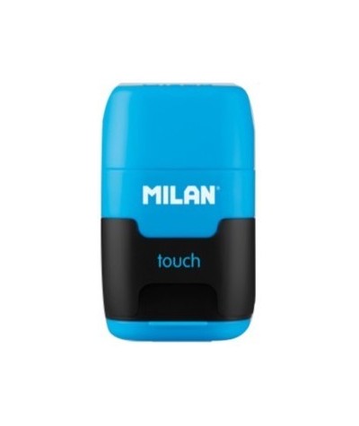 Temperówka podwójna Milan z gumką Touch Duo gładka mix kolorów compact