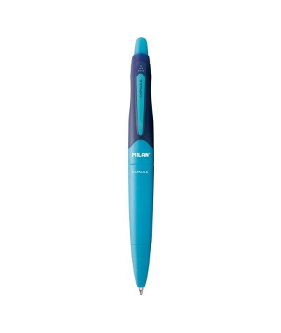 Długopis błękitny Milan z granatowym tuszem do szkoły