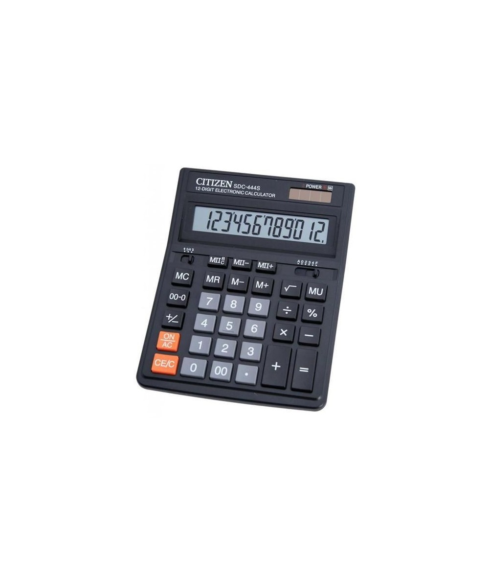 Kalkulator DUŻY biurowy 12 pozycji CITIZEN SDC-444S czarny