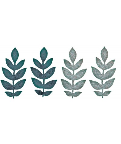 Liście filcowe ozdoba z filcu zielone gałązki