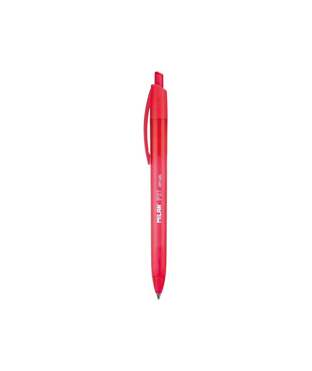 Długopis żelowy szybkoschnący Milan P07 z czerwonym tuszem