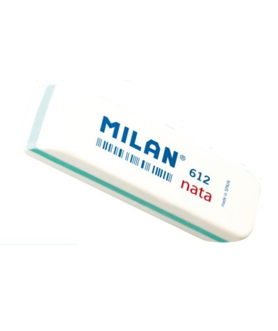 Gumka do mazania Milan Nata 612 plastikowa biała