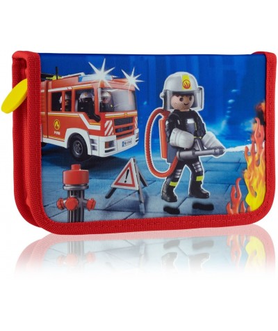 Piórnik Playmobil szkolny bez wyposażenia City Action strażacy PL-04