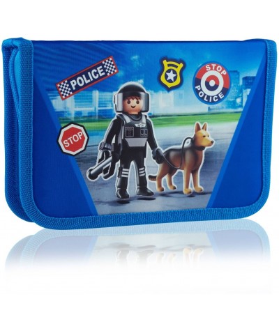 Piórnik dla chłopca Playmobil bez wyposażenia City Action policja PL13