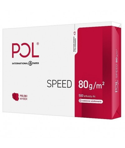 Papier POL speed A4 - biały 500k. 80 g do drukarki International