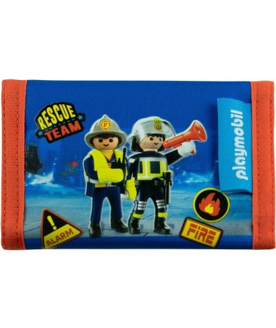Portfel dla dziecka Playmobil chłopięcy czerwony strażak PL-05 2020