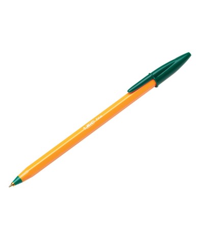 Długopis zielony zwykły do notatek BIC ORANGE