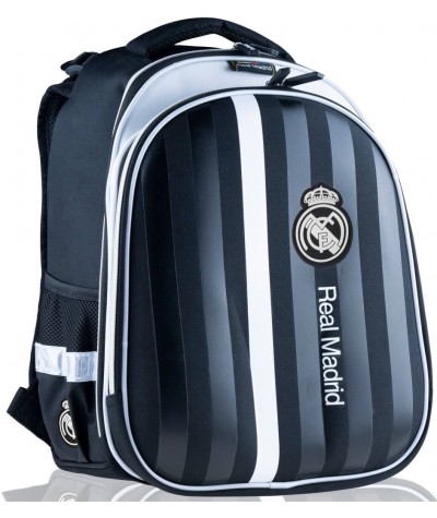 Tornister plecak szkolny Real Madryt czarny w pasy RM-210