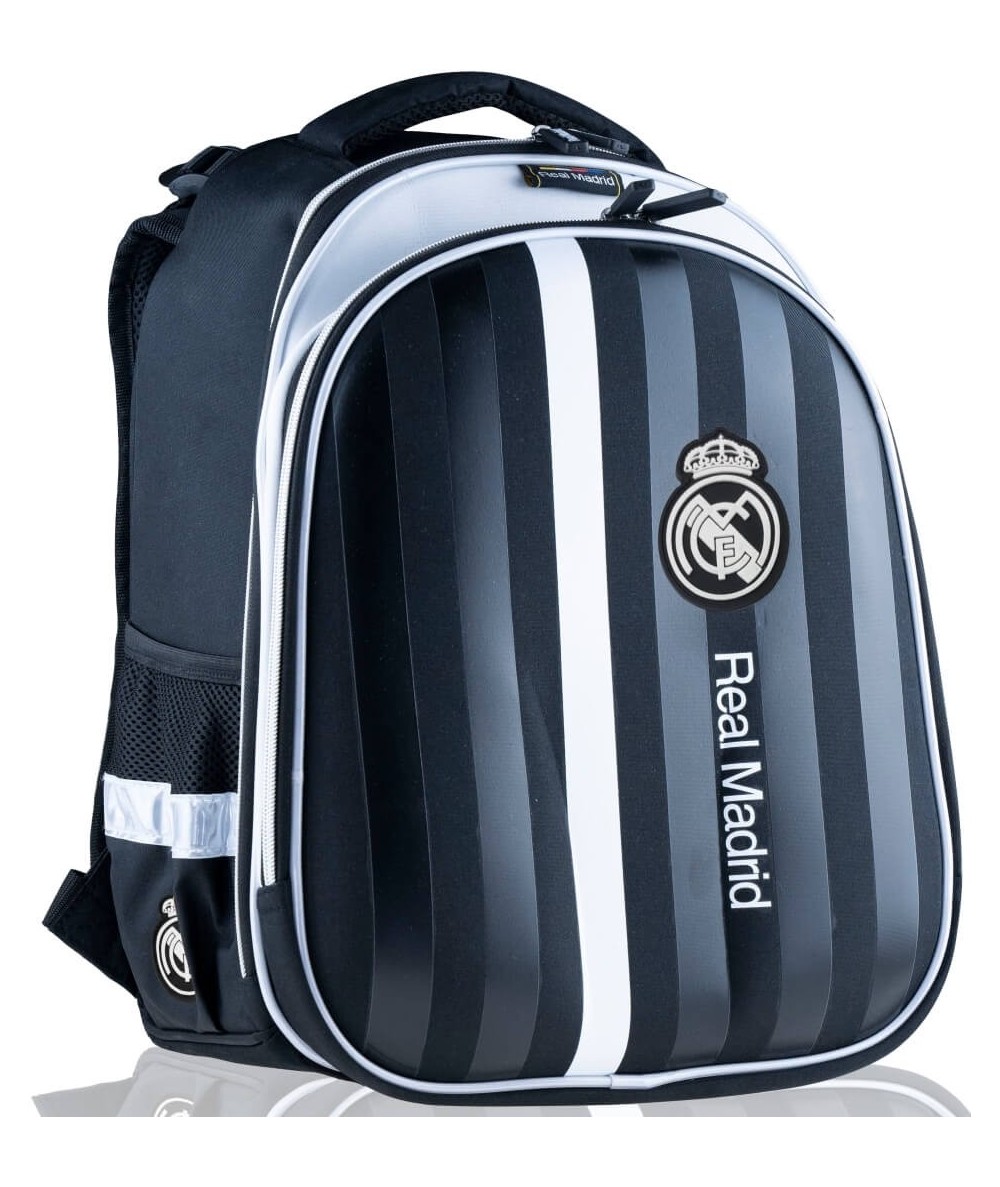 Tornister plecak szkolny Real Madryt czarny w pasy RM-210