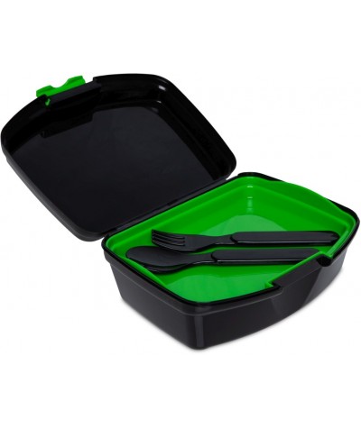 Lunchbox dla dziecka pojemnik sztućce tacka Coolpack z pixelami Rumi