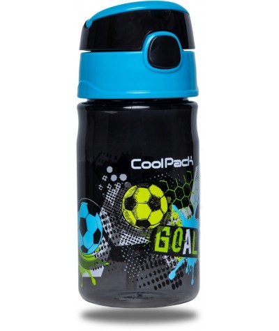Bidon dla dziecka piłkarski CoolPack Football 300 ml czarny sportowy
