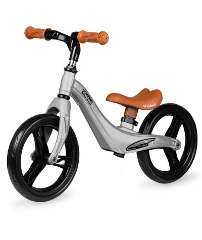 Lekki rowerek biegowy Kidwell FORCE 12" SREBRNY 2,56kg dla dzieci