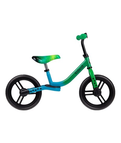 Zielony rowerek biegowy dla chłopca Kidwell DINO 