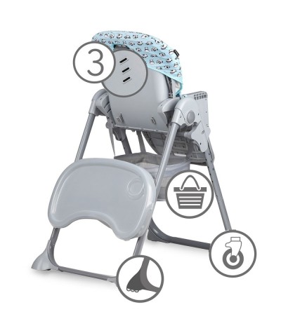 Krzesełko do karmienia dla dziecka wygodne Kidwell panda Ami