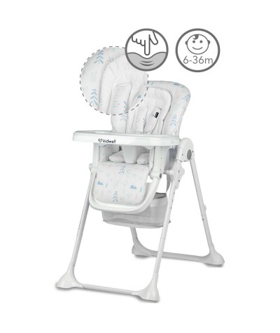 Krzesełko do karmienia z wkładką dla niemowląt Kidwell białe Ami
