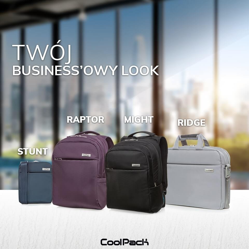Nowa kolekcja plecaków damskich i męskich do pracy w biznesowym stylu CoolPack
