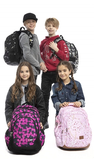 Modne plecaki i przybory szkolne ST.RIGHT dla chłopców i dla dziewczynek NOWOŚĆ