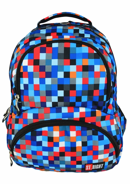 Plecak w pixele dla chłopca - moda szkolna od ST.RIGHT