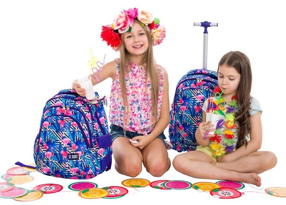 cudowny pastelowy plecak i torba z motywem flamingów, najbardziej pożądany motyw plecaka w tym sezonie!